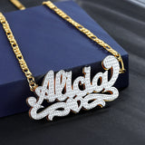 Personalized Heart Name Necklace for Women Stainless Steel Pendant Jewelry