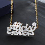 Personalized Heart Name Necklace for Women Stainless Steel Pendant Jewelry
