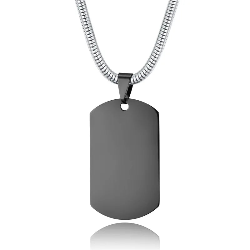 Personalized Engrave Name Date Photo Pendant Necklace