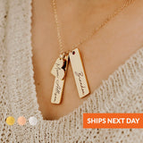 Engraved Name Necklace for Her, Personalized Gift for Girlfriend, Mother, Friend