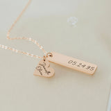 Engraved Name Necklace for Her, Personalized Gift for Girlfriend, Mother, Friend