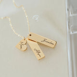 Engraved Name Necklace for Her, Personalized Gift for Girlfriend, Mother, Friend