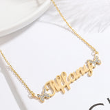 Butterfly Necklace Stainless Steel Name Necklace for Women