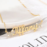 Butterfly Necklace Stainless Steel Name Necklace for Women