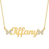 Butterfly Necklace Stainless Steel Name Necklace for Women