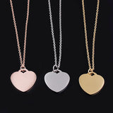 Personalized Stainless Steel Name Necklace Silver Pendant DIY Jewelry