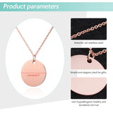 Personalized Stainless Steel Name Necklace Silver Pendant DIY Jewelry