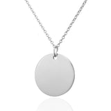 Personalized Stainless Steel Name Necklace Silver Pendant DIY Jewelry