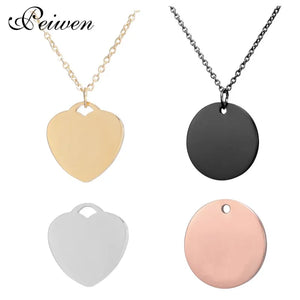 Personalized Stainless Steel Name Necklace Silver Pendant DIY Jewelry