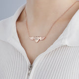 Personalized First Name Engraved Necklace with Photo Pendant