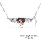 Personalized First Name Engraved Necklace with Photo Pendant