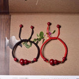Cinnabar Gourd Elastic Bracelet DIY Health Wealth Lucky Women Jade Beads Jewelry