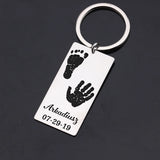 Personalized Newborn Name Birth Keychain