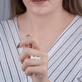 Old English Name Necklace Personalized Stainless Steel Pendant