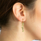 Old English Name Pendant Earrings Stainless Steel Women's Jewelry