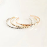 Personalized Name Number 4mm Bangle Stainless Steel Jewelry