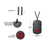 Medical Alarm ID Sign Pendant Stainless Steel Necklace