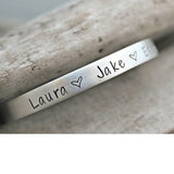 Heart Cuff Bangle Stainless Steel Bracelet