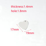 Heart Pendant Necklace with Personalized Engraving