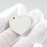 Heart Pendant Necklace with Personalized Engraving