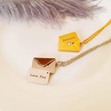 Engraved Letter Pendant Necklace for Women