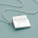 Engraved Letter Pendant Necklace for Women