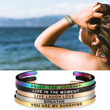Custom Coordinates Bracelet Stainless Steel Cuff Bangle Bar Necklace