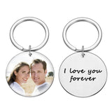 Personalized Photo Multi-Shape Keychain Stainless Steel Key Ring