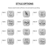 Personalized Engraved Cufflink, Wedding Jewelry Gift