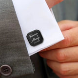 Personalized Engraved Cufflink, Wedding Jewelry Gift