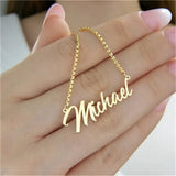 Personalized Name Pendant Necklace Stainless Steel Jewelry for Women