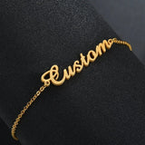 Personalized Name Bracelet Stainless Steel Chain Letter Jewelry Birthday Gift