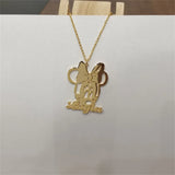 Personalized Name Picture Pendant Stainless Steel Necklace