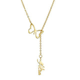Personalized Name Stainless Steel Band Hollow Butterfly Neckl...