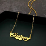 Custom Stainless Steel Name Necklace Heart Pendant Jewelry