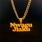 Custom Stainless Steel Name Necklace with 5mm Cuban Chain