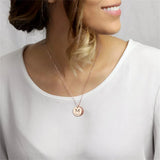 Custom Stainless Steel Round Pendant Necklace