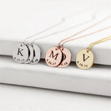 Custom Stainless Steel Round Pendant Necklace