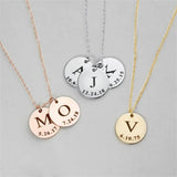 Custom Stainless Steel Round Pendant Necklace