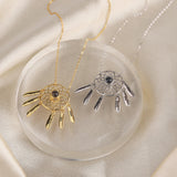 Custom Dream Catcher Pendant Necklace with Personalized Family Picture
