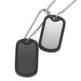 Custom Military Army Name Necklace Stainless Steel Dog Tags
