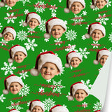 2023 DIY Green Christmas Wrapping Paper Supplies