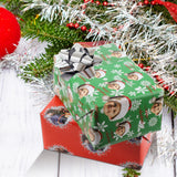 2023 DIY Green Christmas Wrapping Paper Supplies