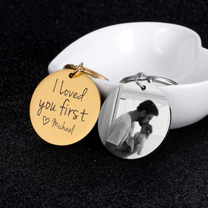 Custom Name Stainless Steel Keychain, Newborn Boys Girls Anniversary Keyring