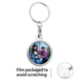 Silver Heart-Shaped Photo Keychain for Mothers