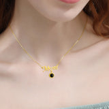 925 Silver Necklace Picture 100 Languages MOM Pendant