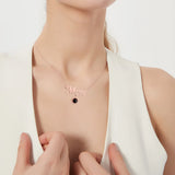 925 Silver Necklace Picture 100 Languages MOM Pendant