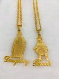 Custom Pet Cartoon Picture Name Necklace - Personalized Stainless Steel Jewelry