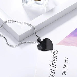 Personalised Heart Pendant Name Necklace Stainless Steel