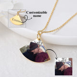 Photo Necklace Pendant Stainless Steel Image Jewelry Couples Memorial Gift